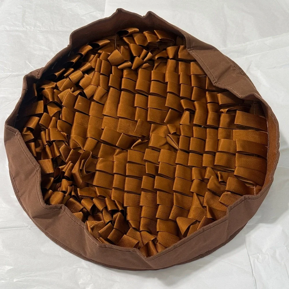 Slow Feeder Dog Bowl - Brown Snuffle Mat Bowl